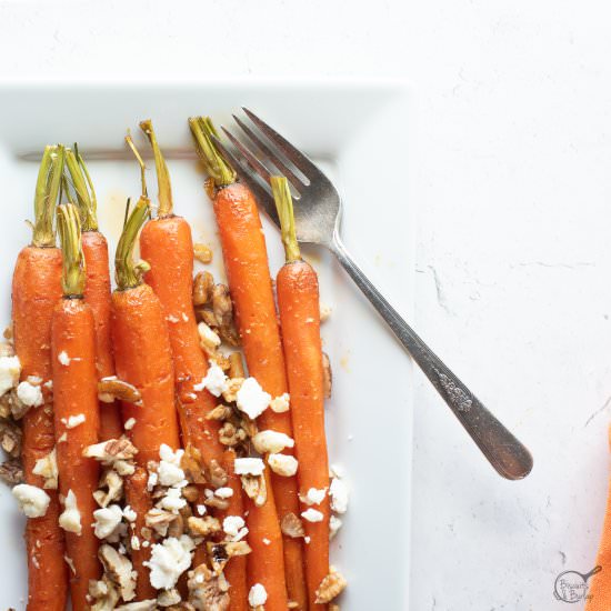 Brown Sugar Honey Glazed Carrots - Recipe photo by biscuitsandburlap