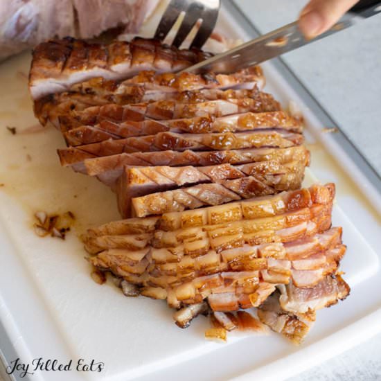 Keto Glazed Ham - Recipe photo by Joy Filled Eats