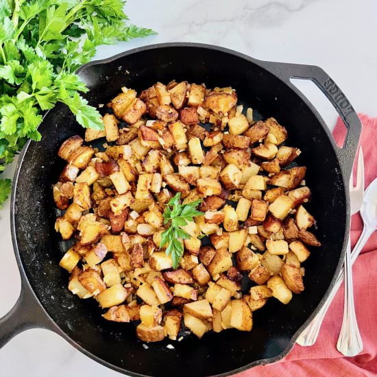 Pan Fried Potatoes & Onions - Recipe photo by theshortordercook