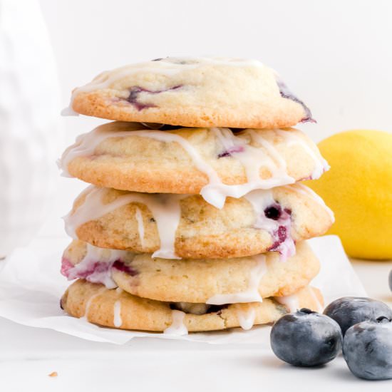 Lemon Blueberry Cookies - Recipe photo by mapleandthyme