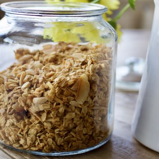 Coconut Almond Granola - Recipe photo by lanebakery