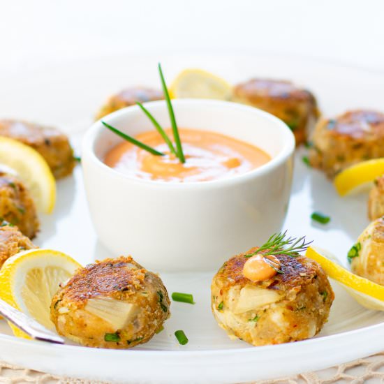 Karen’s Vegan “Crab Cakes” - Recipe photo by a zest for life