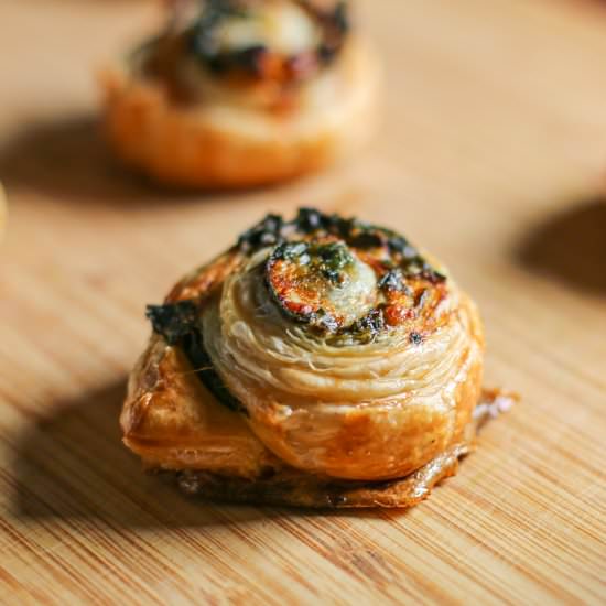 Beet Green Spanakopita Pinwheels - Recipe photo by theproducepack