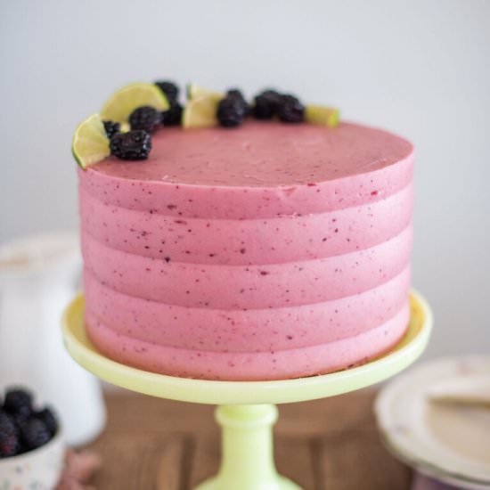 Blackberry Lime Italian Soda Cake - Recipe photo by CakebyCourtney