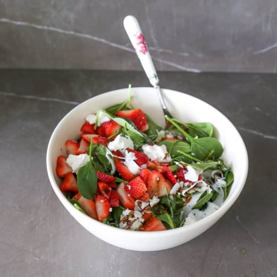 Strawberry and Goat Cheese Salad - Recipe photo by Eatingworksnj