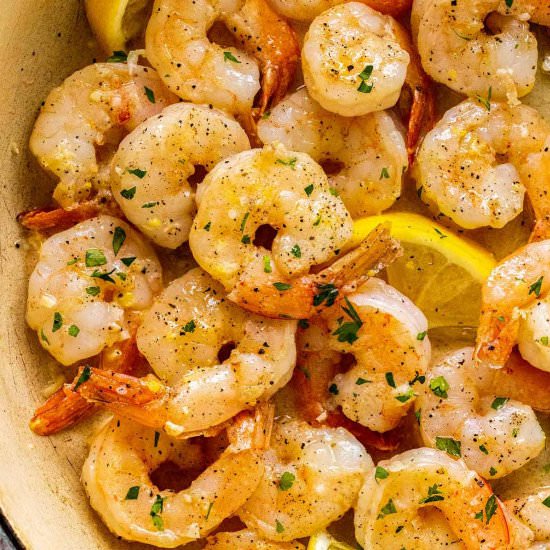 Garlic Butter Shrimp - Recipe photo by Jessica Gavin