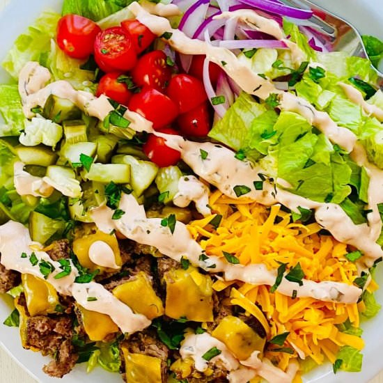 Big Mac Bowl - Recipe photo by amycaseycooks