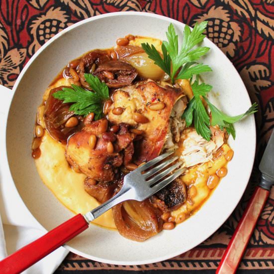 Slow Cooker Fig Shallot Chicken - Recipe photo by the good eats co