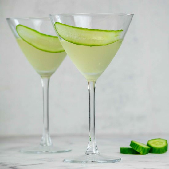Cucumber Martini - Recipe photo by JawnsICooked
