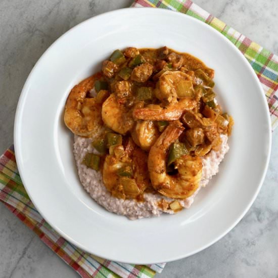 Shrimp & Grits - Recipe photo by thebrookcook.wordpress.com