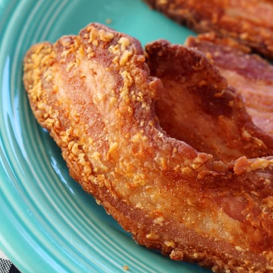 Fried bacon hack - Recipe photo by Food Gal