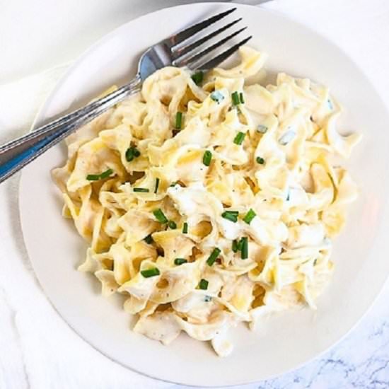 classic noodles romanoff - Recipe photo by nowcookthis