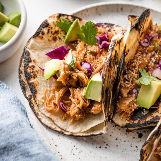 Instant Pot Chicken Tinga - Recipe photo by nourishandfete