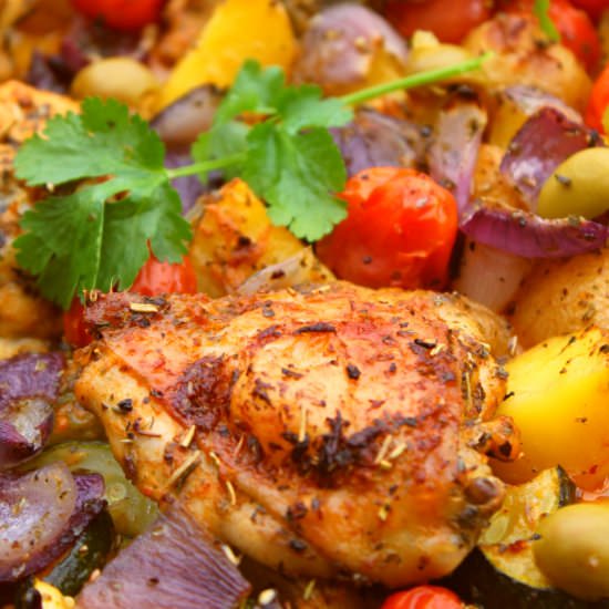 Sheet Pan Greek Chicken & Vegetable - Recipe photo by Paromita Mandal