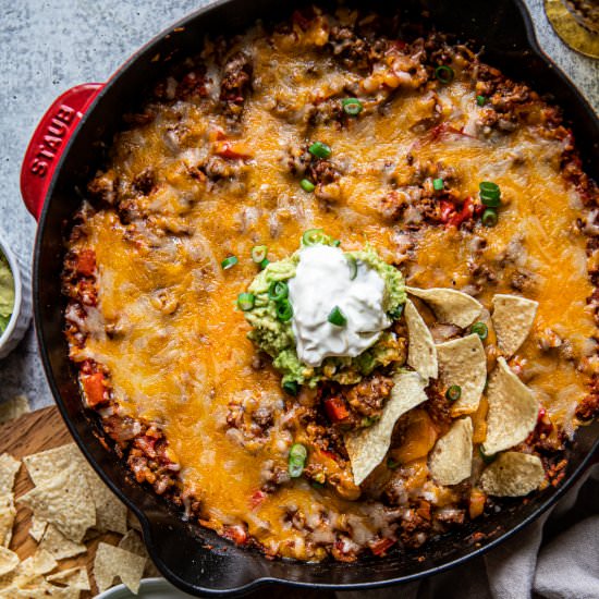 Beef Taco Skillet - Recipe photo by Gina Gibson