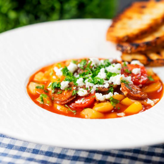 Chorizo and Butterbean Stew - Recipe photo by Brian Jones