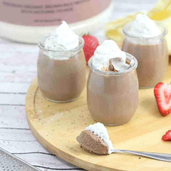 Rich Chocolate Protein Mousse - Recipe photo by Fitasamamabear