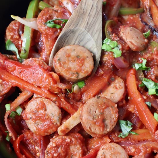 Sausage and Peppers - Recipe photo by Whitney Bond