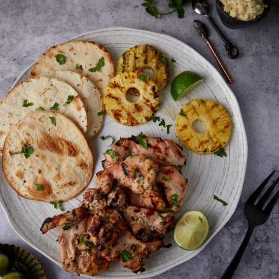 Grilled Boneless ChickenThighs - Recipe photo by Barbara Curry