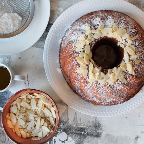 Olive oil cake - Recipe photo by hornoMX