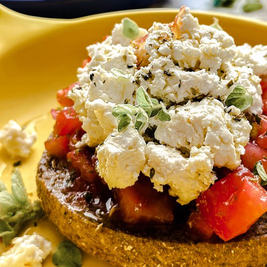 Dakos Kritikos - Recipe photo by The Greek Foodie