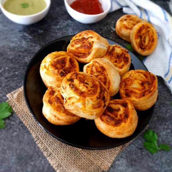 Puff Pastry Samosa Pinwheels - Recipe photo by Pavanis Kitchen