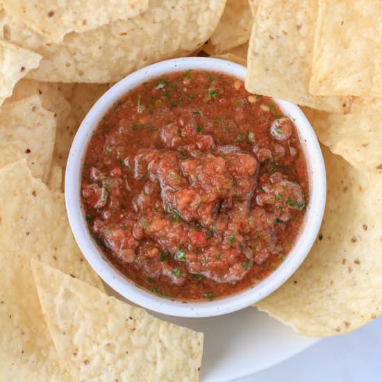 Blender Salsa - Recipe photo by My Life After Dairy