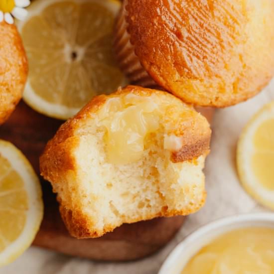 Lemon Curd Muffins - Recipe photo by alpineella