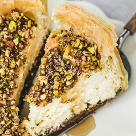 Baklava Cheesecake - Recipe photo by Sweetly Cakes