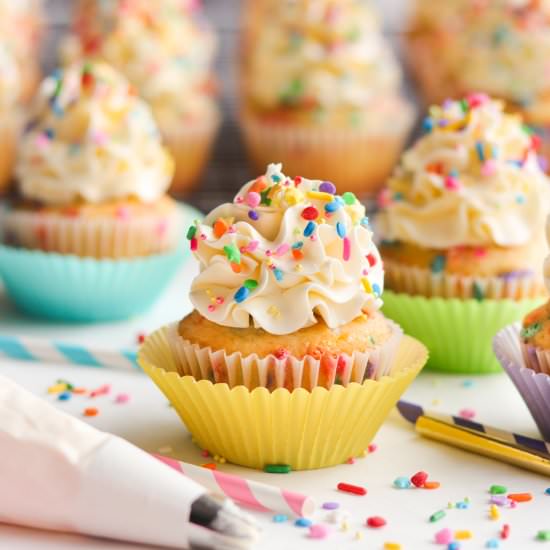 Funfetti Cupcakes - Recipe photo by A baJillian Recipes