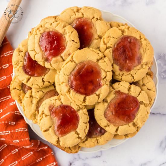 Peanut Butter and Jelly Cookies - Recipe photo by emilyenchanted