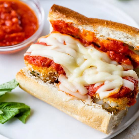 Baked Shrimp Parmesan Hero - Recipe photo by Skinnytaste