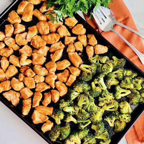 Sheet Pan Buffalo Chicken - Recipe photo by theshortordercook