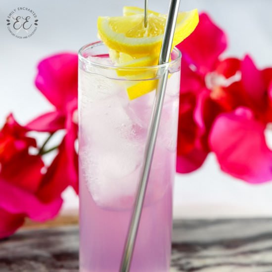 Lavender and Lemon Lime Cocktail - Recipe photo by emilyenchanted