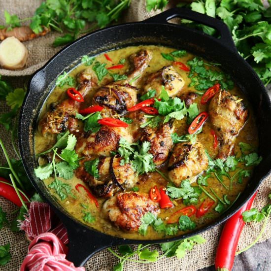 Thai Curry Baked Chicken Drumsticks - Recipe photo by angiesrecipes