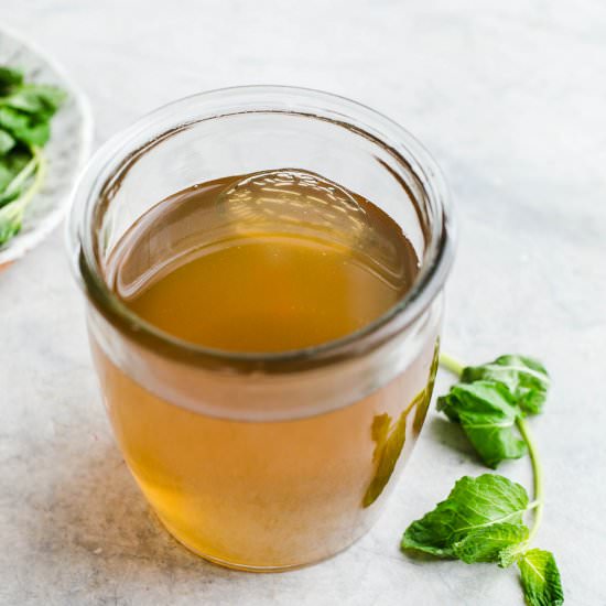 Mint Simple Syrup - Recipe photo by saltedplains