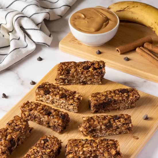 Chocolate Peanut Butter Oatmeal Bar - Recipe photo by Ourplantbasedworld