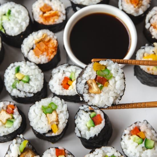 Easy Vegetarian Sushi - Recipe photo by InquiringChef