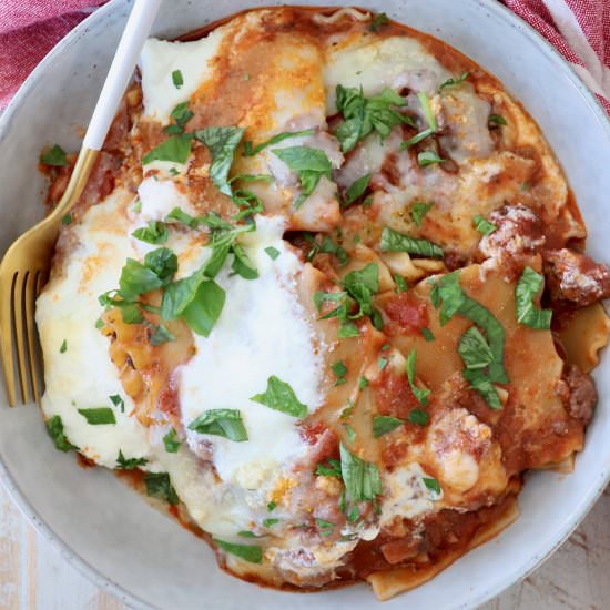 One Pot Lasagna - Recipe photo by Whitney Bond
