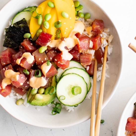 Poke Bowls - Recipe photo by theforkedspoon