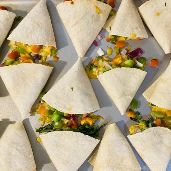 Mini Goat Cheese Quesadillas - Recipe photo by cuernakitchen