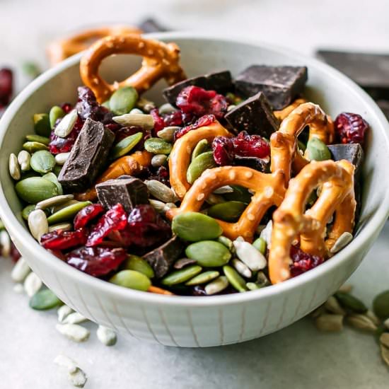 Dark Chocolate Cranberry Trail Mix - Recipe photo by forkintheroad