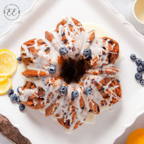 Lemon Blueberry Bundt Cake - Recipe photo by emilyenchanted