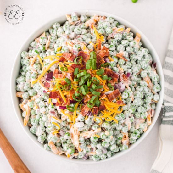 Green Pea Salad - Recipe photo by emilyenchanted
