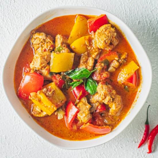 Panang Chicken Curry - Recipe photo by dishnthekitchen