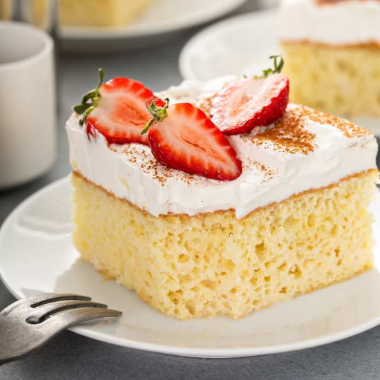 The Best Tres Leches Cake - Recipe photo by Lemon blossoms