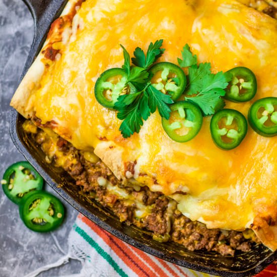 Quick and Easy Beef Enchiladas - Recipe photo by turnrowtable