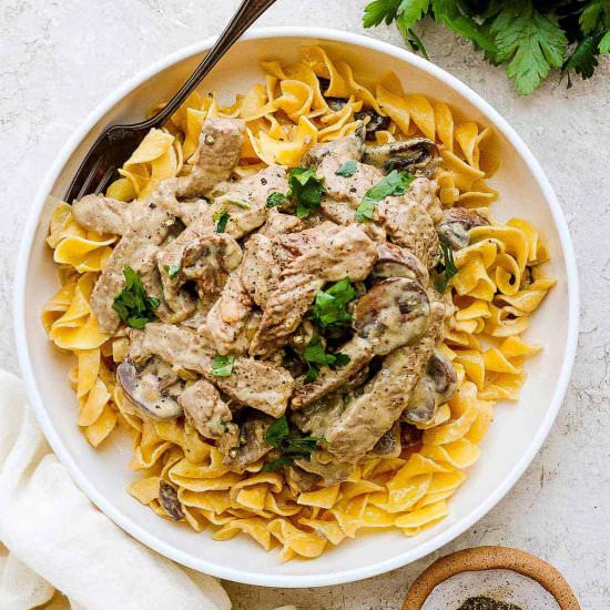 Beef Stroganoff - Recipe photo by Jessica Gavin