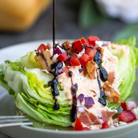 Sriracha Island Dressing Wedge - Recipe photo by CallMePMc