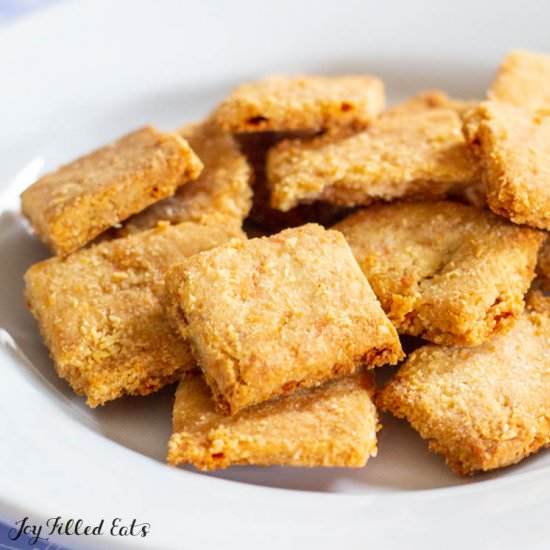 Keto Cheez Its - Recipe photo by Joy Filled Eats